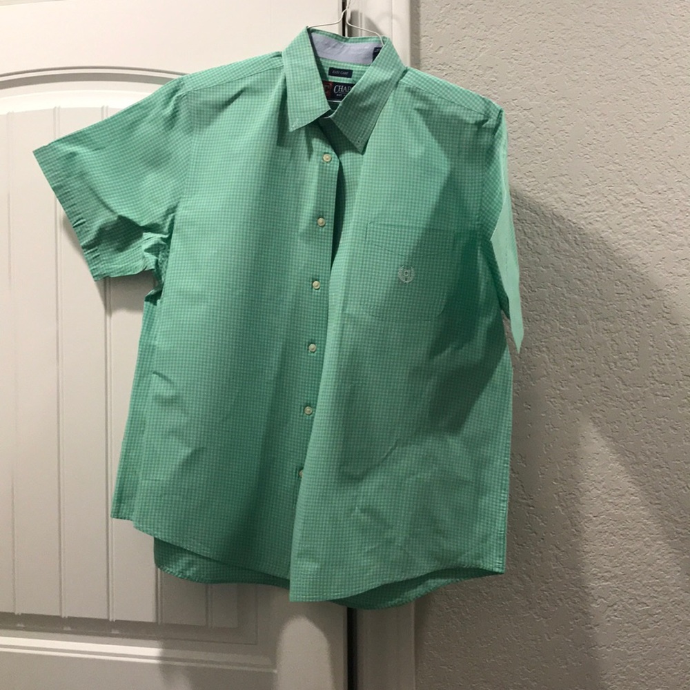Men’s XL green chaps shirt